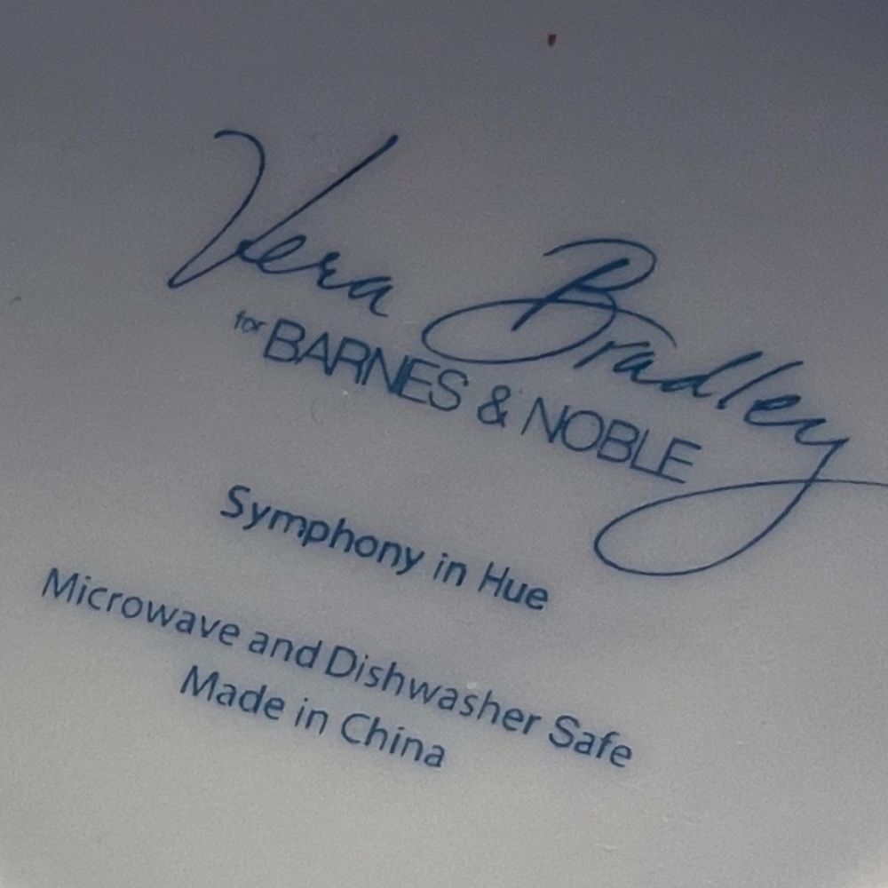 2 Gorgeous Paisley Vera Bradley Symphony in Hue & Blue Rhapsody Coffee Mugs/Lids - Picture 15 of 15
